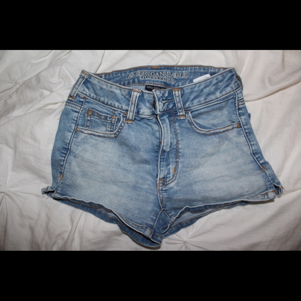 American Eagle Hi-Rise shortie size 0 shorts